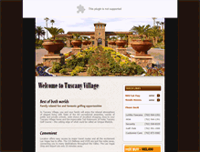 Tablet Screenshot of mytuscanyvillage.com
